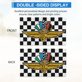 Choregon Indy flag double-sided printing ensures visibility from any angle.