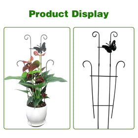 CHOUYUHE easy-install push-into-soil trellis for quick garden setup