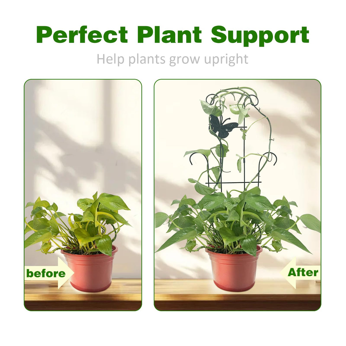 CHOUYUHE metal plant-support trellis ideal for indoor and outdoor climbing plants