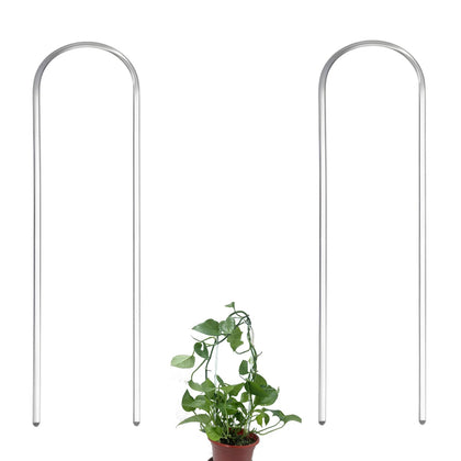 CHOUYUHE U-Shaped clear acrylic plant support elevates ivy displays indoors
