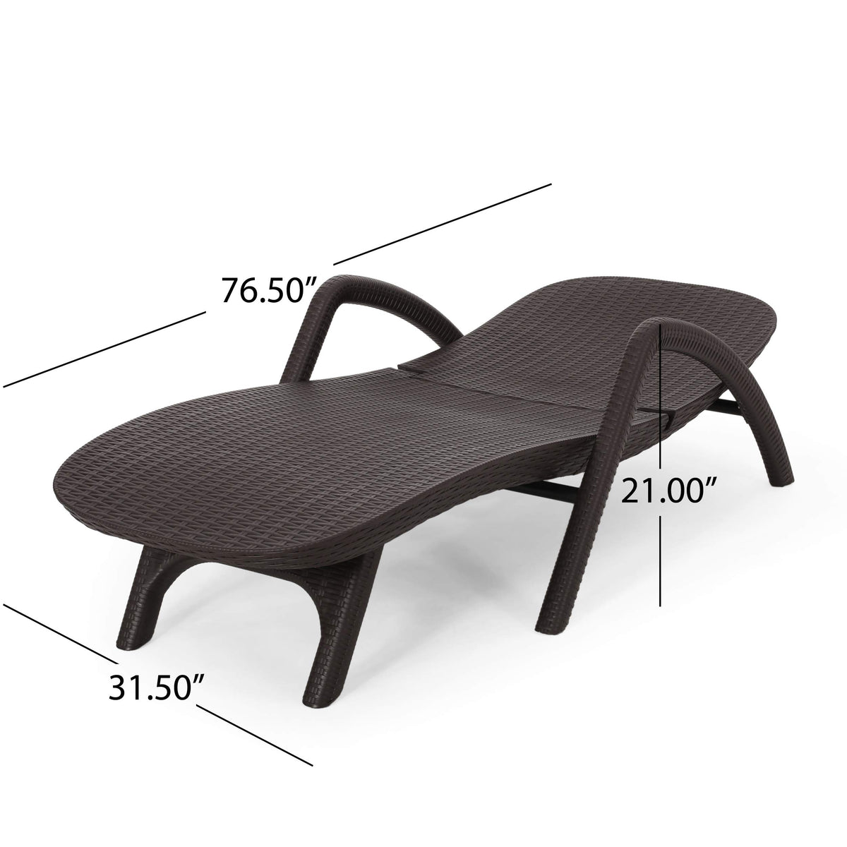Christopher Knight Home Blanche outdoor chaise lounge in-use on sunlit patio