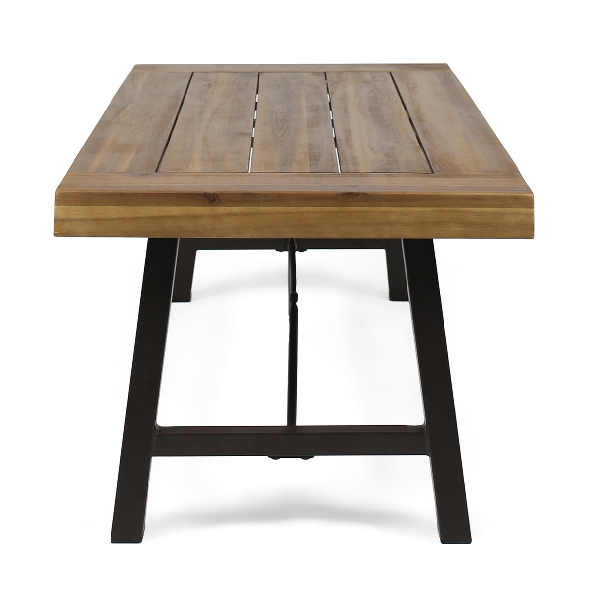 Christopher Knight Home Catriona rustic metal frame detail emphasizing durability