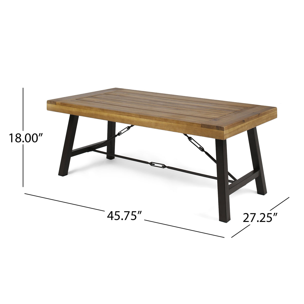 Christopher Knight Home Catriona teak finish full table for outdoor space