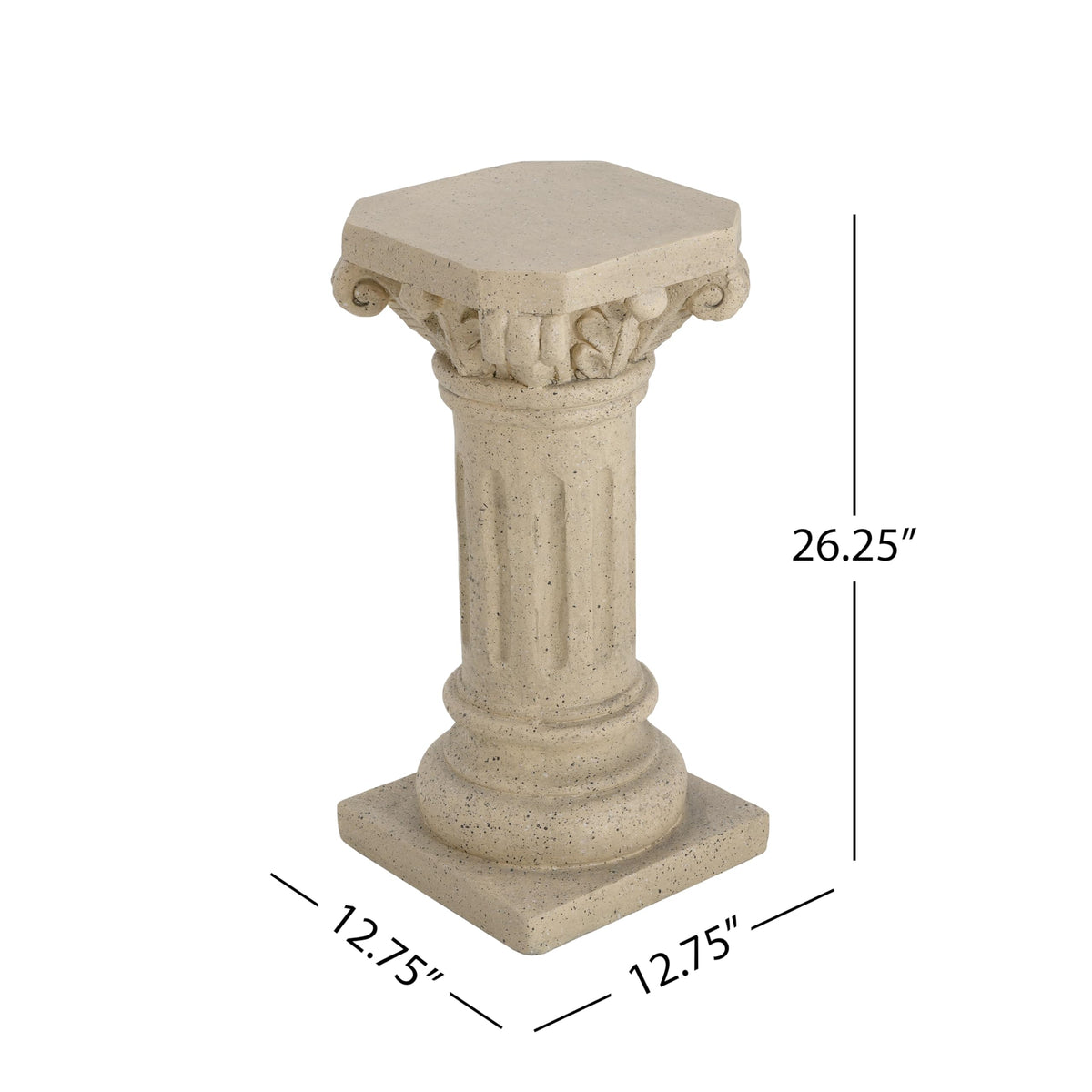 Christopher Knight Home Jorine plant stand dimension highlights a compact base.