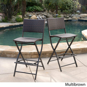 Christopher Knight Home Margarita barstool with footrest supports comfortable seating during conversations