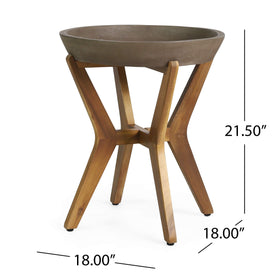 Christopher Knight Home Oprah table pairs with cushions and lighting for cozy evenings outdoors