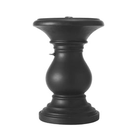 Oriana MGO patio base fits multiple umbrella pole diameters.