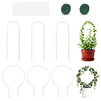 Chrotopic 6-pack U-shaped trellis supports climbing plants for tidy vertical growth.