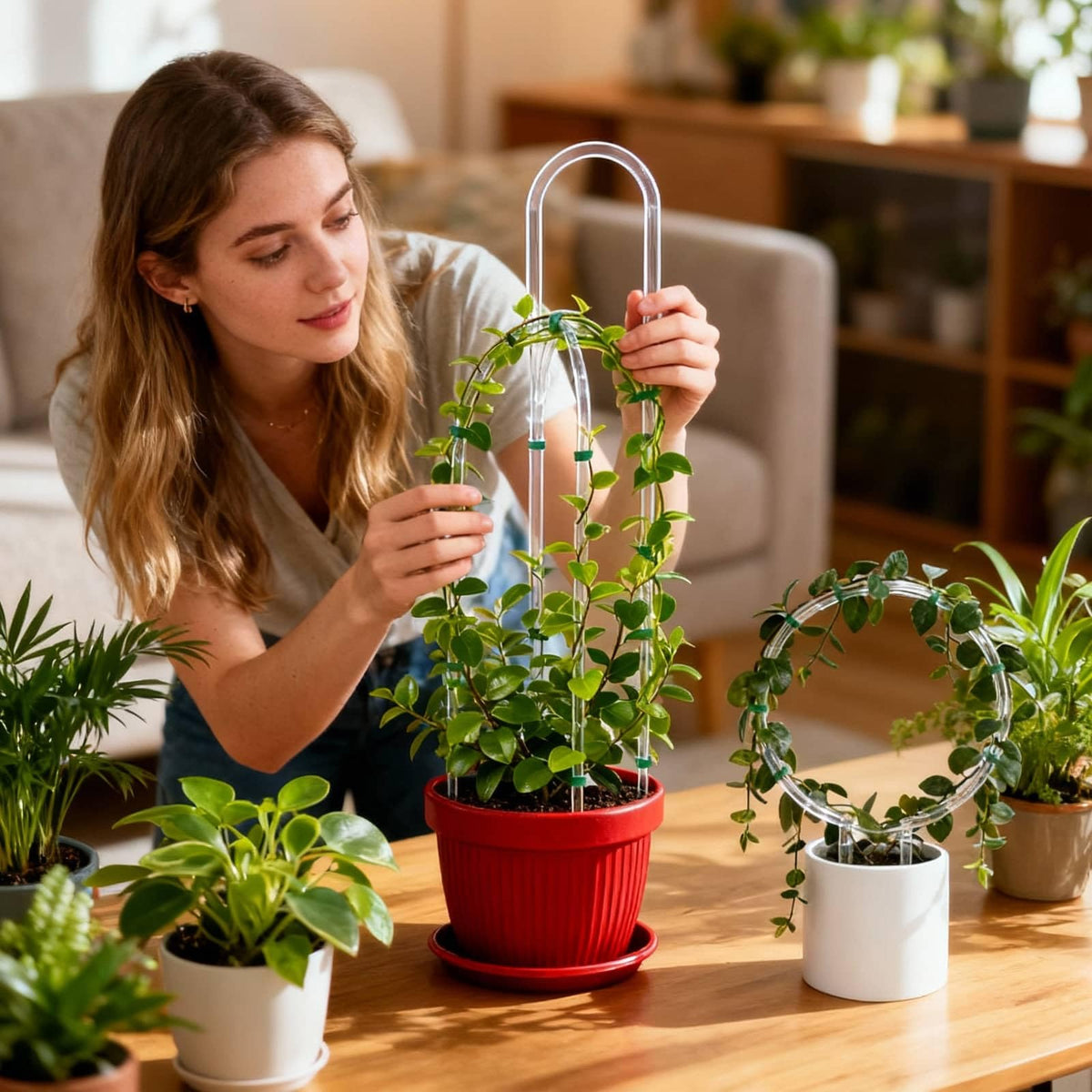 Chrotopic sleek acrylic kit enhances greenery without clutter.