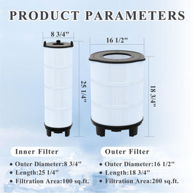 Chryseos S7M120 outer filter shell built for durable, simple maintenance.