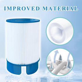 Chryseos spa filter 35-sq-ft provides ample filtration area for steady water cleanliness