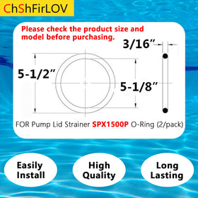 ChShFirLOV Buna-N nitrile O-ring for durable sealing in pools