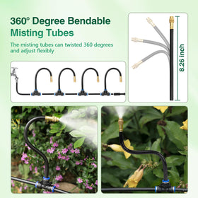 Chtoocy 360-degree bend droppers close-up enabling precise spray
