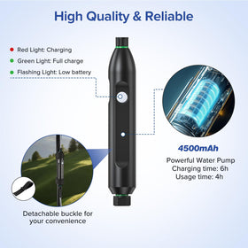 Chtoocy camping canopy misting setup adds cool comfort outdoors.