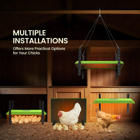 Chtooocy 6.56 ft cord allows convenient placement in any coop.