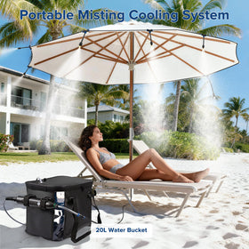 Chtoocy eight-nozzle misting kit for even outdoor cooling.