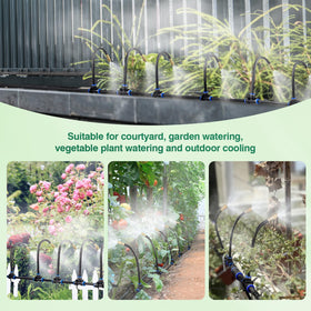 Chtoocy garden irrigation setup on ground demonstrates flexible placement