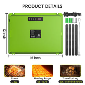 Chtooocy precise heat control panel for adjustable chick warmth setup.