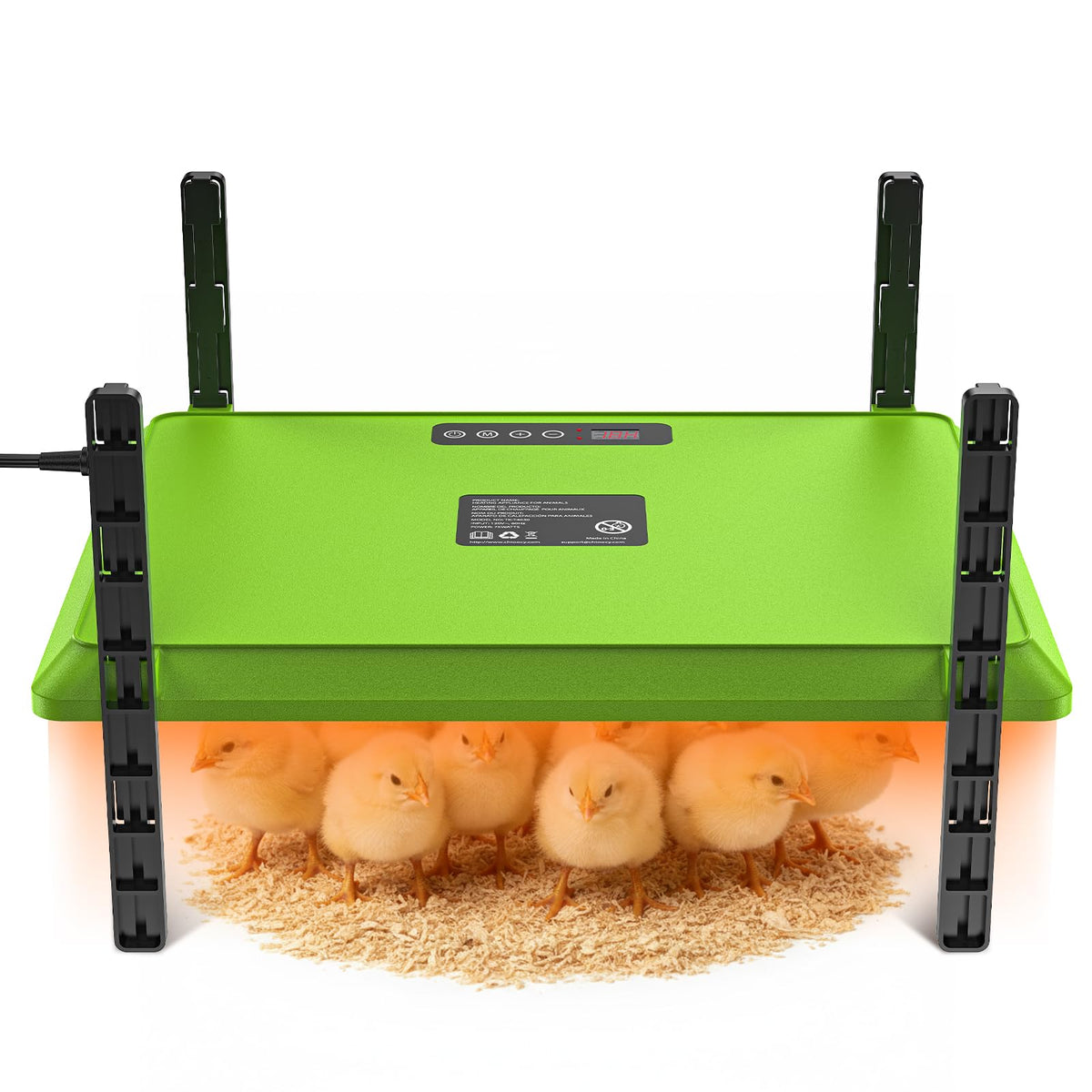 Chtoocy smart chick brooder plate 12x16 heats chicks safely and evenly.