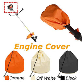 Chuancheng dustproof orange engine cover for trimmers and edgers protects components.