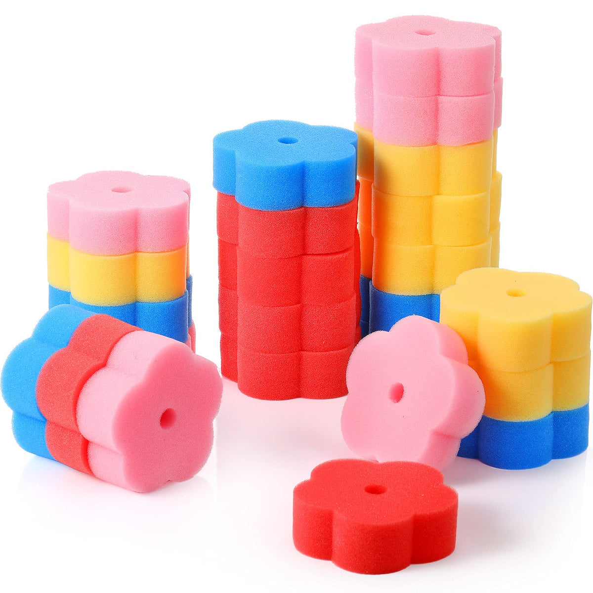 Chuangdi flower sponge blue absorbs oils in pools and hot tubs