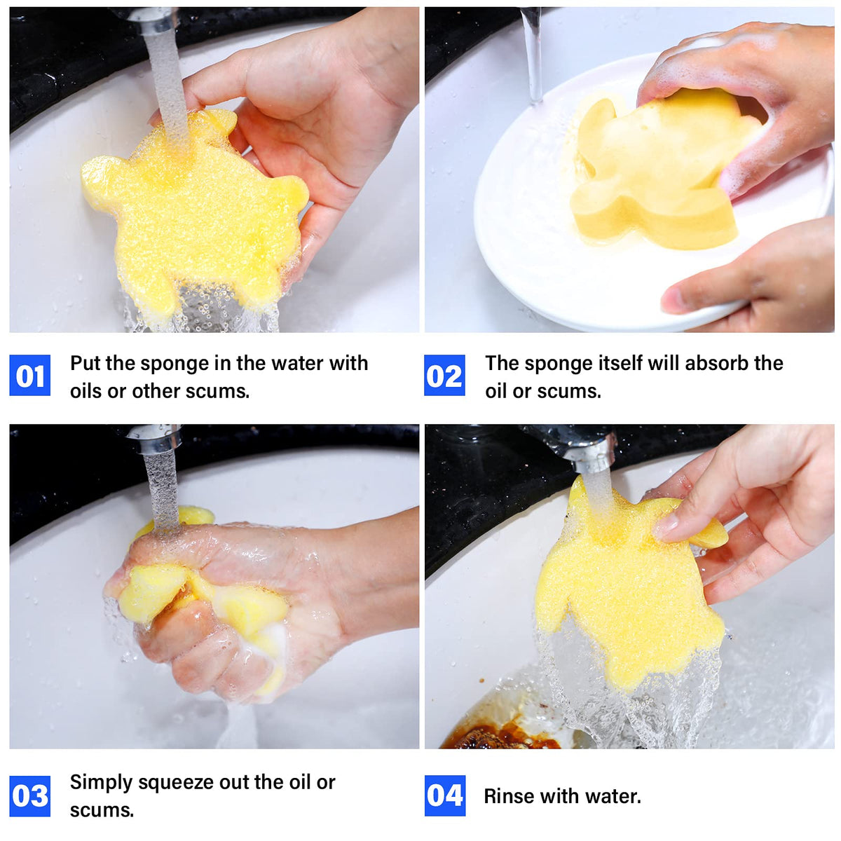 Chuangdi turtle sponges cleaning hot tub with simple use