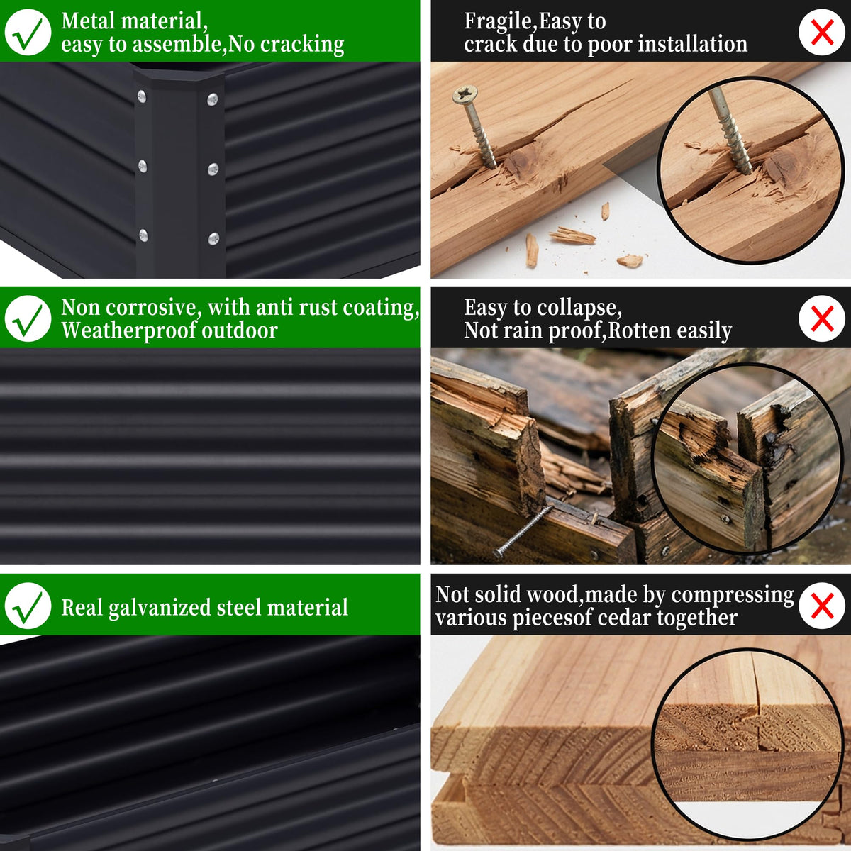 Chuangshuo Guard easy-install raised bed with pre-drilled holes for fast setup.