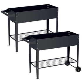 Chuangshuo Guard Elevate 32in tall raised bed with wheel for easy balcony mobility.