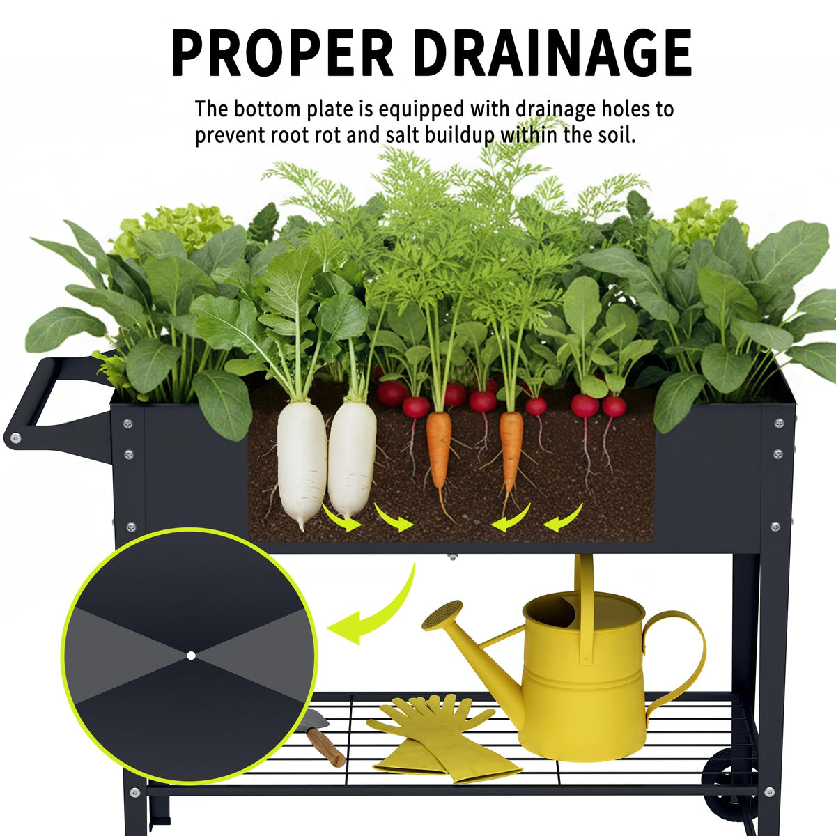 Chuangshuo Guard Elevate dual-layer drainage helps prevent waterlogging and supports root health.