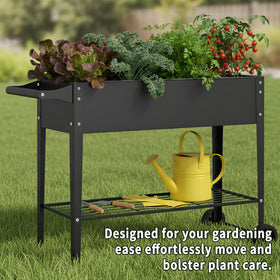 Chuangshuo Guard Elevate ergonomic handlebar and wheels ease soil movement and tending.