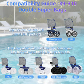 Wide compatibility showing Chuanke 3900 bag fits 3900 Sport, P39, 280, 480 cleaners