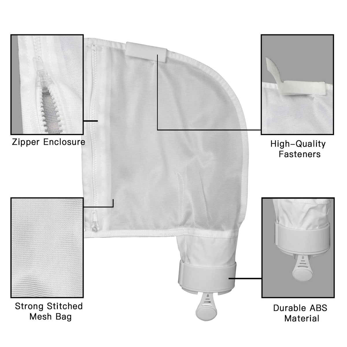 Chuanke replacement bag with oval prongs showing secure clip