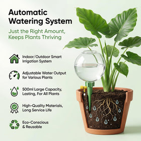 Chufa 500 ml capacity globes extend refilling intervals.
