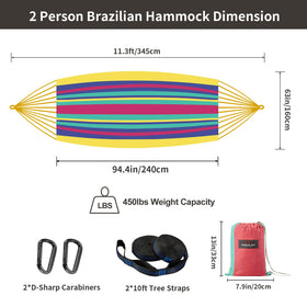 CHULIM hammock supports up to 450 lbs for secure relaxation