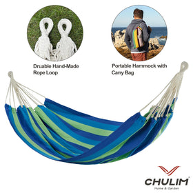 CHULIM easy setup with carabiners and daisy-chain straps