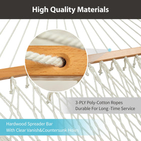 CHULIM 475 lb capacity two-person hammock ready for family backyard lounging.