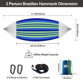 CHULIM hammock bed 94.5x63 inches for spacious comfort