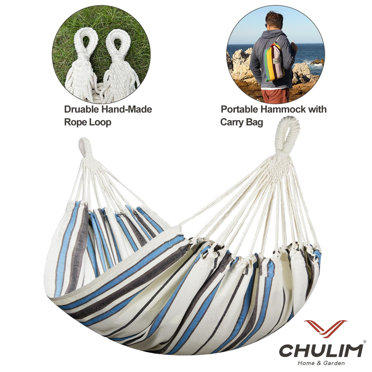 CHULIM hammock packable carry bag enables easy transport for outdoor adventures