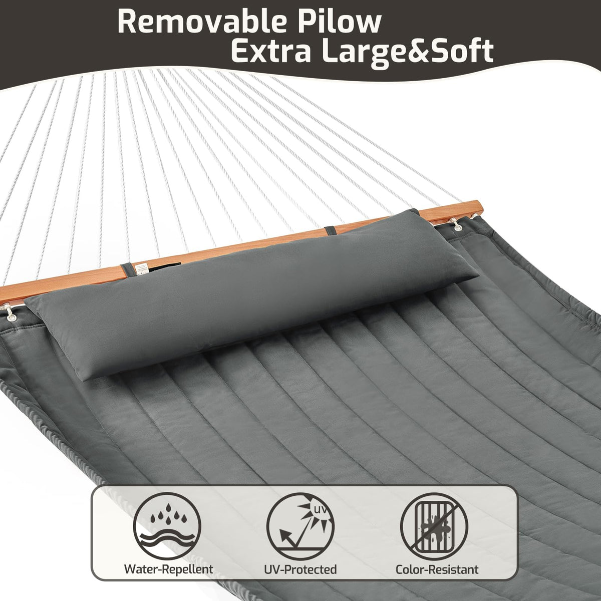 CHULIM durable 3-layer rope weave with 7mm cords ensures stable suspension