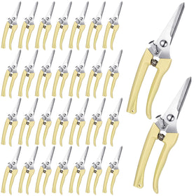 Chumia garden flower shears beige handles for easy pruning of delicate blooms