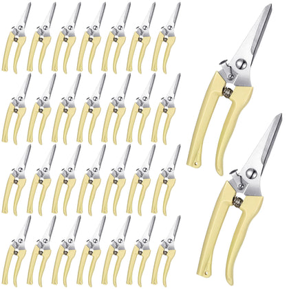 Chumia garden flower shears beige handles for easy pruning of delicate blooms