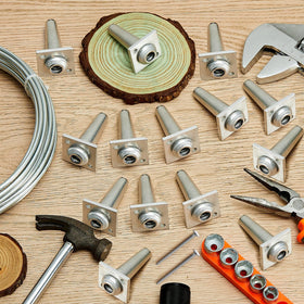 Chumia anchor vise supports garden setup for tidy, efficient wire work