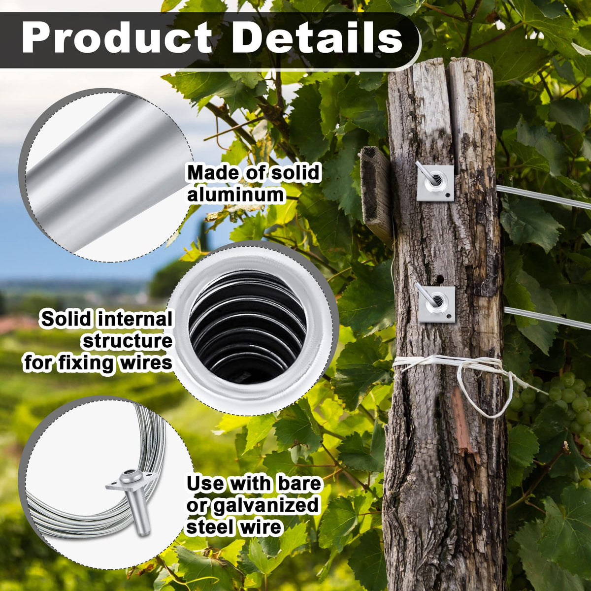 Chumia anchor wire vise for fence installation provides consistent wire tension and alignment