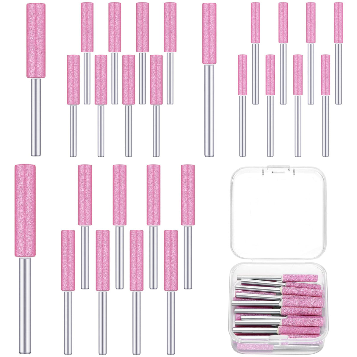 Chumia diamond chain saw sharpener 30-piece set for blade maintenance.