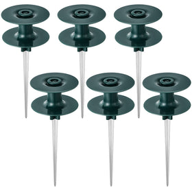 Chumia garden hose guide spike 10-inch dark green keeps hoses away from flower beds.
