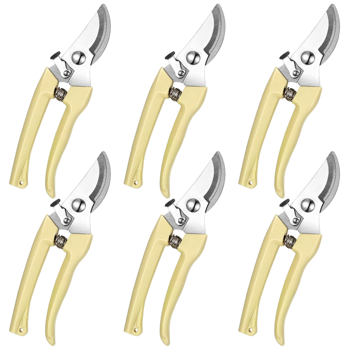Chumia garden pruning shears 6-pack ready for quick, efficient pruning tasks