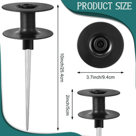 Chumia hose guide spike top close-up shows durable ABS plastic cap.