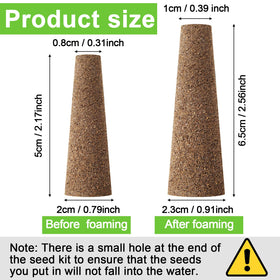 Chumia hydroponics sponges after soaking expand to larger size for seed starters