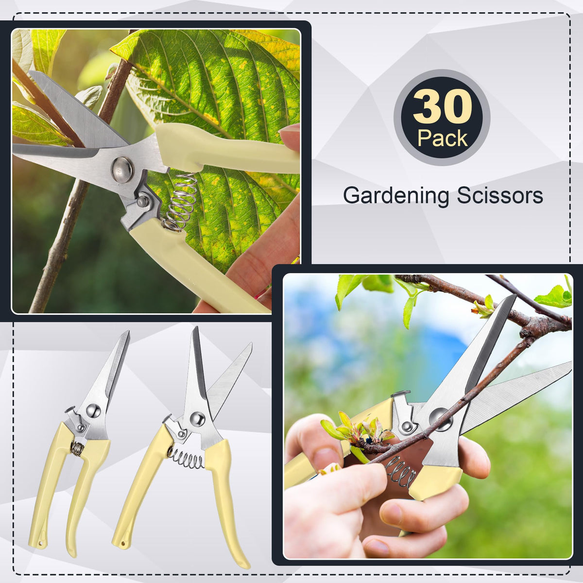 Chumia lightweight ergonomic handle shears reduce hand fatigue during trimming