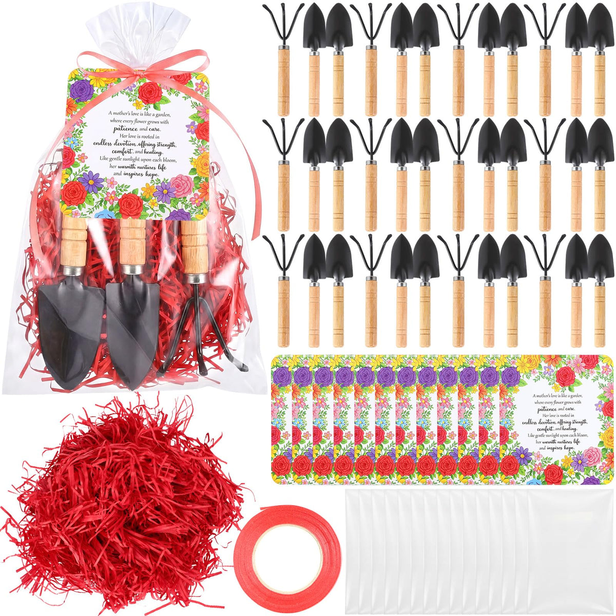 Chumia Mother's Day garden gift set with 12 mini tools for easy gifting.